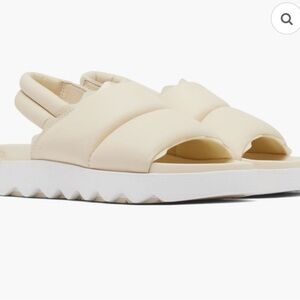 Sleek VIIBE Slingback Sandals, honey white